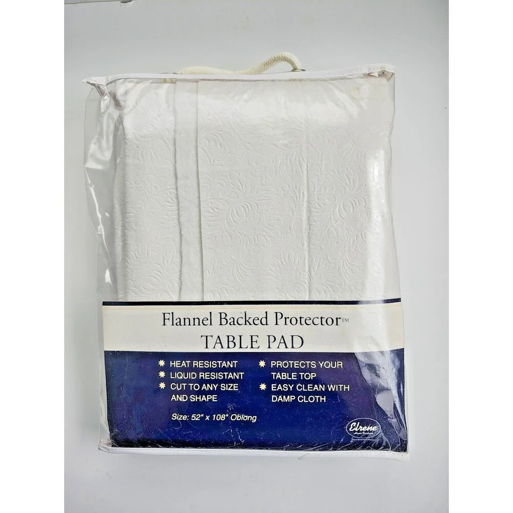 Flannel Backed TABLE PAD Protector 52